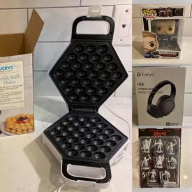 MaxSold Auction: This online auction features New in open box items such as earbuds, small kitchen appliances, laptop coolers, pet products, kneeling chairs, desk risers, computer keyboards and much more!